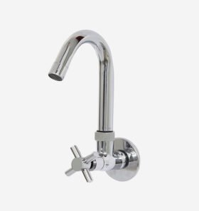 Gold Bell Crosa 2cm Brass Wall Mount Basin